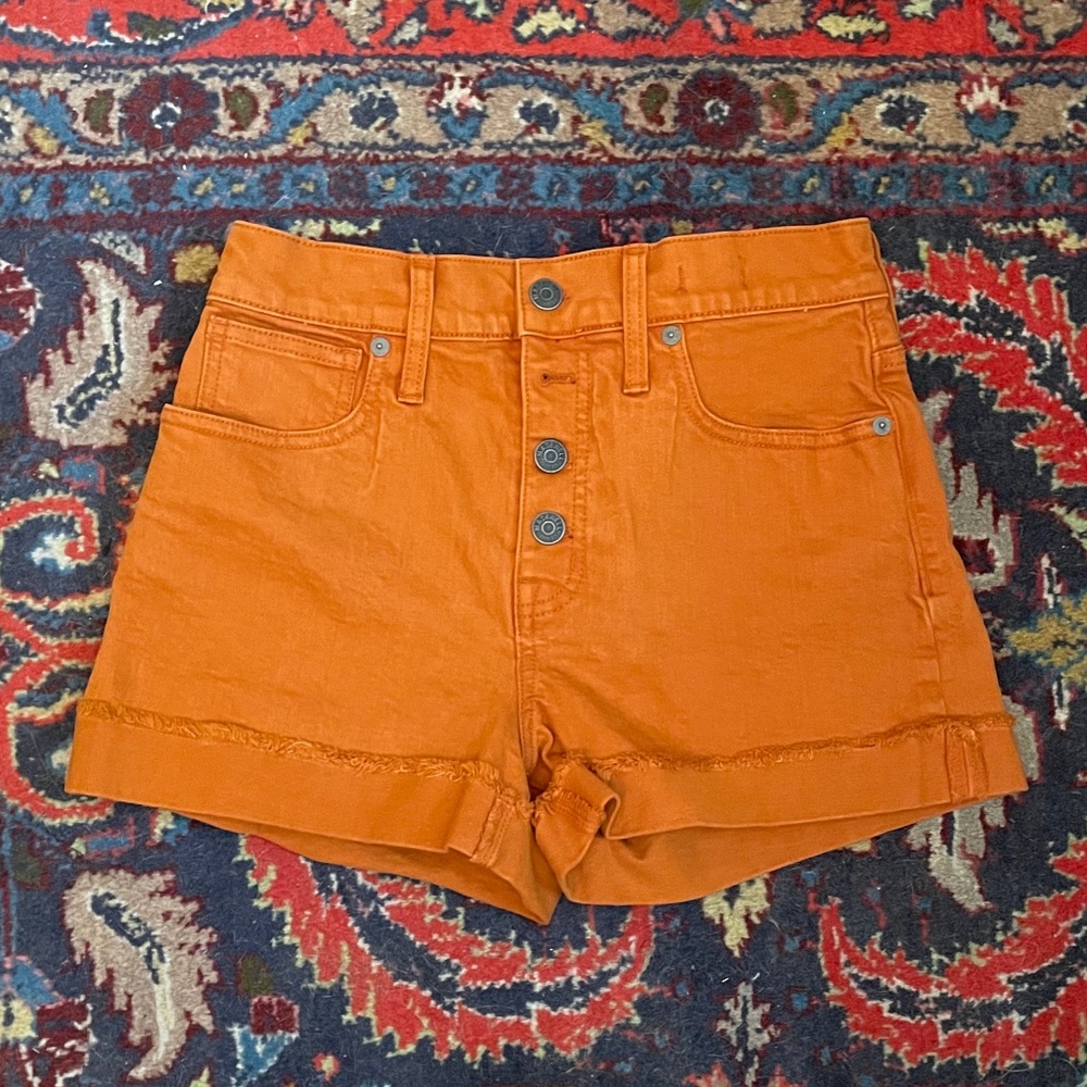 Madewell high-rise denim shorts (fits size 26)